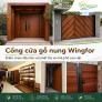 Cổng cửa gỗ nung Wingfor: điểm chạm đầu tiên của biệt thự và nhà phố cao cấp