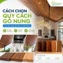 Cách chọn quy cách gỗ nung cho ốp tường, ốp trần và mặt dựng