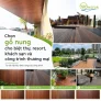 Chọn gỗ nung cho biệt thự, resort, khách sạn và công trình thương mại
