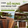 Chọn gỗ nung cho ngoại thất: decking, mặt tiền, pergola, hàng rào và cửa cổng