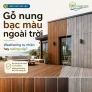 Gỗ nung bạc màu ngoài trời: weathering hay xuống cấp?