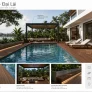 Sàn deck hồ bơi và pergola gỗ nung: Giải pháp đồng bộ cho villa và resort