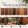 Màu sắc và vân gỗ nung: Cách nhận biết 7 dòng gỗ Wingfor