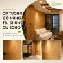 Ốp tường gỗ nung tại chung cư Soho: khi vật liệu tự nhiên đi vào không gian căn hộ