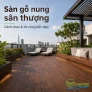 Sàn gỗ nung sân thượng: Cách chọn vật liệu, cấu tạo và phương án thi công bền đẹp