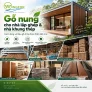 Gỗ nung cho nhà lắp ghép và nhà khung thép: Cách dùng vật liệu gỗ ở lớp hoàn thiện kiến trúc