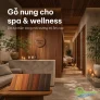 Gỗ nung cho spa và wellness: Cách tạo không gian ấm, tự nhiên trong môi trường độ ẩm cao